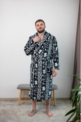 Халат чоловічий з карманом та поясом